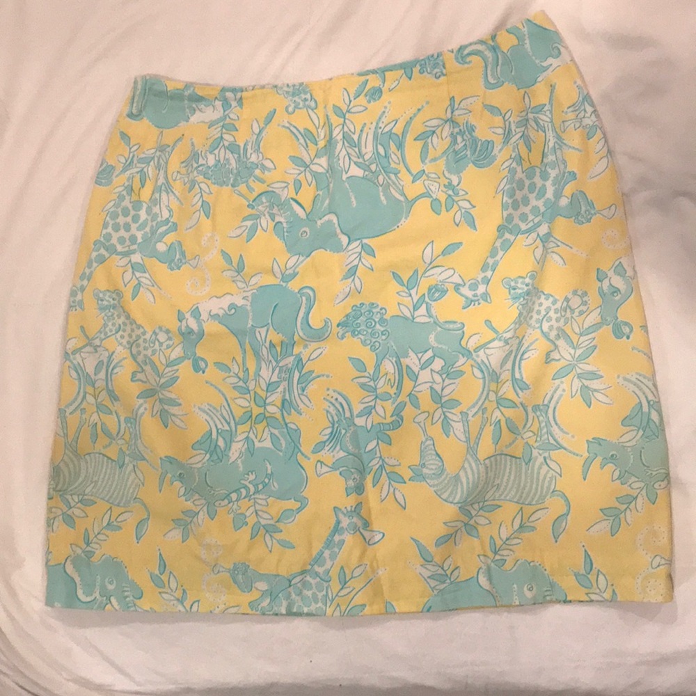 Lilly Pulitzer Skirt Blue and Yellow Size 6